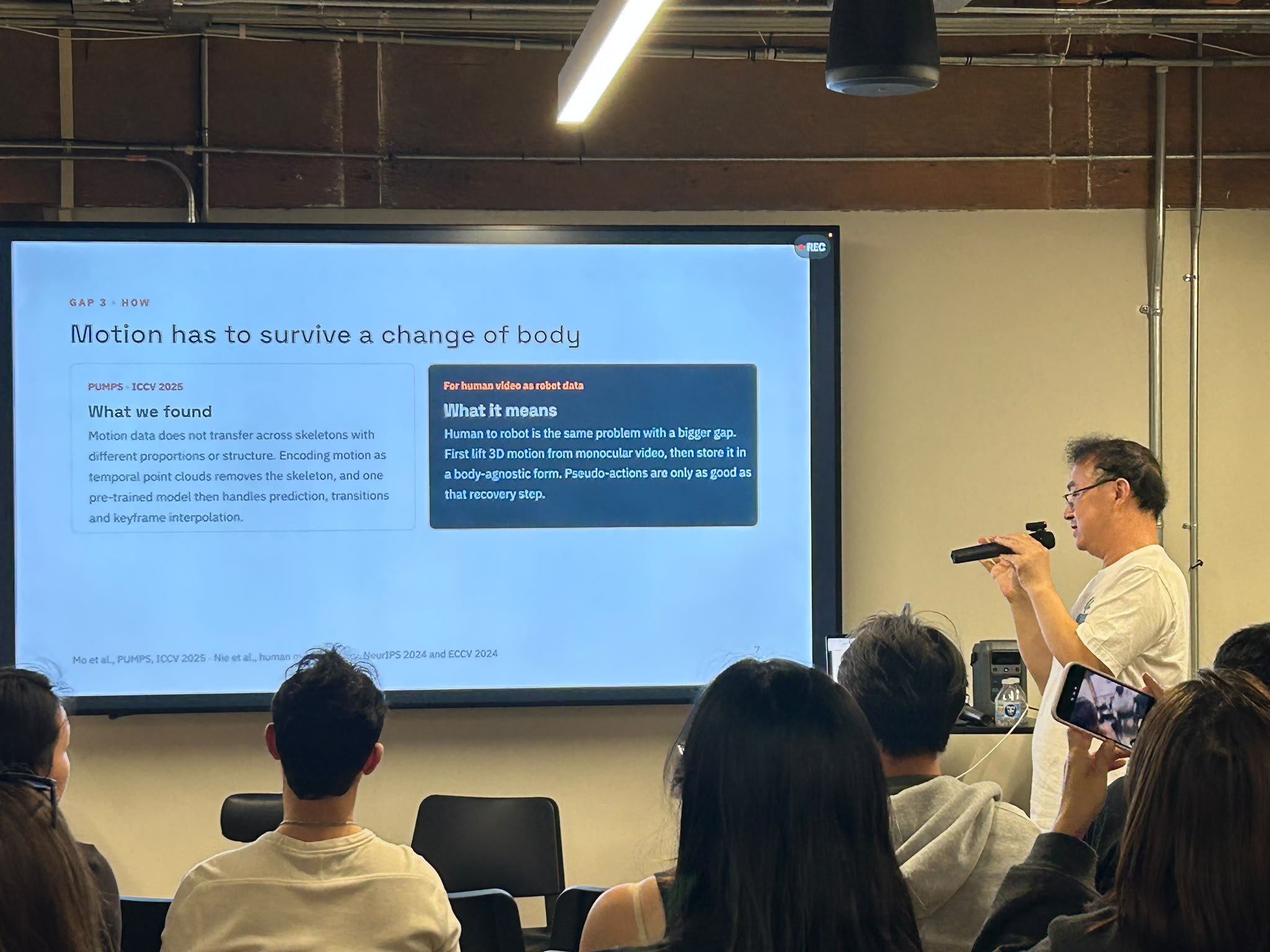 Chengjiang Long presenting the four gaps